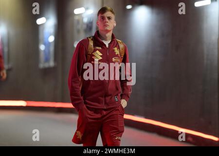 Roma, Italie. 26 février 2024. Torino joueurs avant le match de football de Serie A Tim entre Roma et Torino FC au stade olympique de Rome, Italie - lundi, 26 février 2024.&#xa0;Sport ( photo par Alfredo Falcone/LaPresse ) crédit : LaPresse/Alamy Live News Banque D'Images