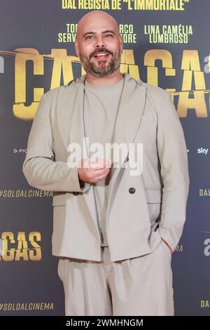 Italie. 26 février 2024. Marco D'Amore lors de la photocall du film Caracas, 26 février 2024 Cinema Barberini, Rome, Italie crédit : Live Media Publishing Group/Alamy Live News Banque D'Images