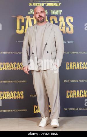 News - Photocall Movie Caracas Marco d Amore lors de la photocall du film Caracas, 26 février 2024 Cinema Barberini, Rome, Italie Copyright : xcxEmanuelaxVertolli/SportReporterx/xLiveMediax LPN 1251872 Banque D'Images