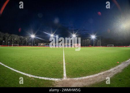 Utrecht, pays-Bas. 26 février 2024. UTRECHT, 26-02-2024, complexe sportif Zoudenbalch. Néerlandais KeukenKampioen Divisie saison de football 2022-2023. Sportcomplex Zoudenbalch avant le match Jong FC Utrecht - TOP Oss. Crédit : Pro Shots/Alamy Live News Banque D'Images