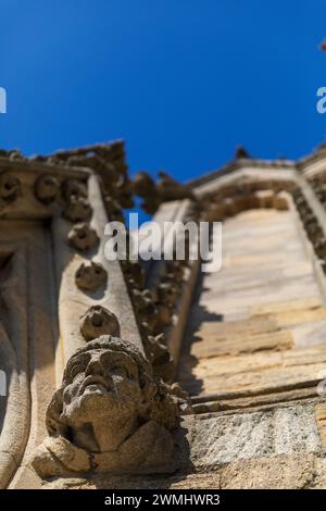 Les gargouilles sur l'église de l'Université St Mary the Virgin, Oxford, Angleterre. Banque D'Images