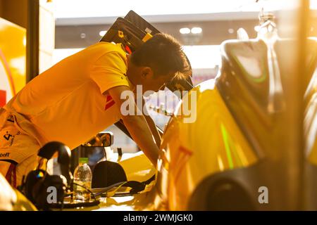 YE Yifei (CHN), AF Corse, Ferrari 499P, portrait lors du Prologue du Championnat du monde d'Endurance FIA 2024, du 24 au 26 février 2024 sur le circuit international de Losail à Lusail, Qatar - photo Julien Delfosse / DPPI Banque D'Images