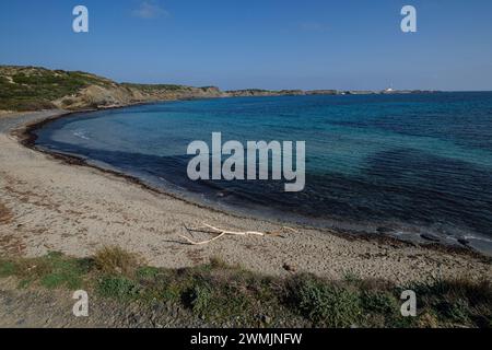 Plage de Tortuga, Parc naturel de s'Albufera des Grau, Minorque, Iles Baléares, Espagne Banque D'Images