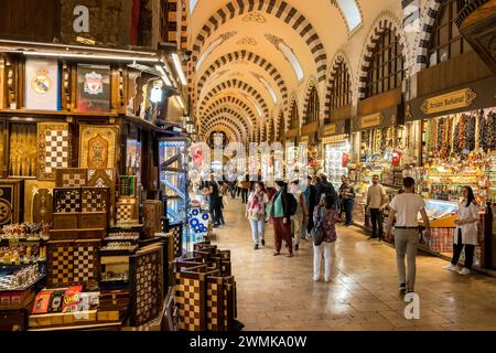 Le bazar aux épices, Istanbul, Turquie © Dosfotos/Axiom Banque D'Images