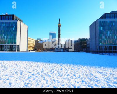 Faits saillants de l'hiver à Bruxelles, Belgique Banque D'Images