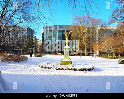 Faits saillants de l'hiver à Bruxelles, Belgique Banque D'Images