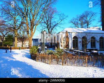 Faits saillants de l'hiver à Bruxelles, Belgique Banque D'Images