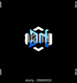 JN idées de concept de jeu initial pour l'équipe esport, Twitch, streamer et joueur Illustration de Vecteur