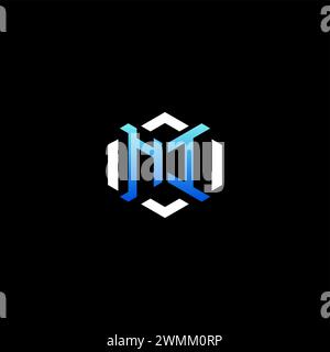 Ni idées de concept de jeu initial pour l'équipe esport, Twitch, streamer et joueur Illustration de Vecteur