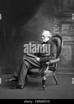 Sir Charles Lyell, 1er baronnet, FRS (1797-1875) était un avocat britannique et le géologue de premier plan de son époque. Il est surtout connu pour son livre Principles of Geology qui a popularisé le concept d'uniformitarisme. Banque D'Images