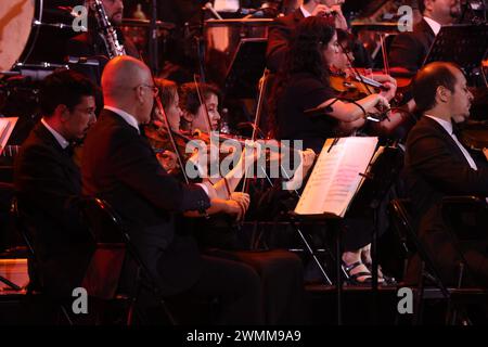 Chili, Vina Del Mar. 26 février 2024. (NOUVEAU) Andrea Bocelli, Festival international de musique de ViÃƒÂ±a del Mar. 26 février 2024, ViÃƒÂ±a del Mar, Chili : Andrea Bocelli participe au Festival International de musique de ViÃƒÂ±a del Mar au Chili. Il est parmi les chanteurs les plus connus dans le monde et peut-être le ténor le plus célèbre vivant aujourd'hui. La vedette de l'opéra, 64, attribue son succès aux nombreuses personnes qui ont nourri sa carrière tôt et ont continué à l'encourager et à le soutenir tout au long du chemin. (Crédit image : © Jose Francisco/TheNEWS2 via ZUMA Press Wire) USAGE ÉDITORIAL SEULEMENT! Pas pour Commerc Banque D'Images