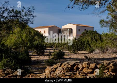 CAN Marroig domaine public, Formentera, Iles Pitiusa, Communauté des Baléares, Espagne Banque D'Images