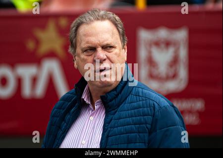 Ramon Jesurun, président de la Fédération colombienne de Football 'FCF' lors du match préparatoire amical des femmes U20 Colombie vs USA à Bogota, stade El Campin de Colombie pour la Womens Cup 2024 U20, le 25 février 2024. Photo par : Sebastian Barros/long Visual Press Banque D'Images