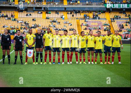 Lors du match préparatoire amical des moins de 20 ans entre la Colombie et les États-Unis à Bogota, au stade El Campin de Colombie pour la Womens Cup 2024, le 25 février 2024. Photo par : Sebastian Barros/long Visual Press Banque D'Images