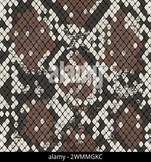 Peau de serpent, fond de motif sans couture imprimé animal Banque D'Images