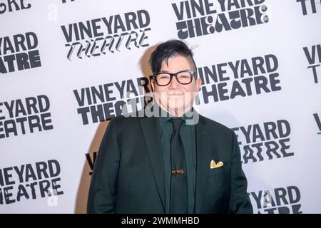Lea DeLaria participe au Gala du 41e anniversaire du Vineyard Theatre 2024, qui honore l'acteur Jesse Tyler Ferguson, à l'Edison Ballroom à New York, États-Unis, le 26 février 2024. (Photo de Thenews2/NurPhoto) Banque D'Images