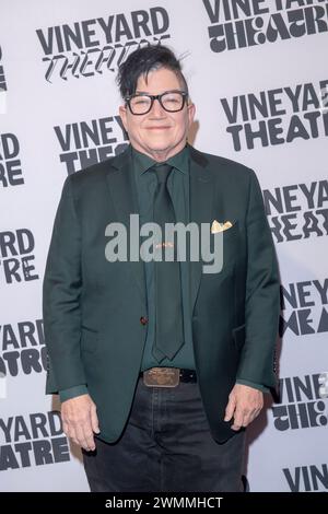 Lea DeLaria participe au Gala du 41e anniversaire du Vineyard Theatre 2024, qui honore l'acteur Jesse Tyler Ferguson, à l'Edison Ballroom à New York, États-Unis, le 26 février 2024. (Photo de Thenews2/NurPhoto) Banque D'Images