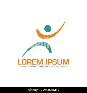 Design du logo homme Illustration de Vecteur