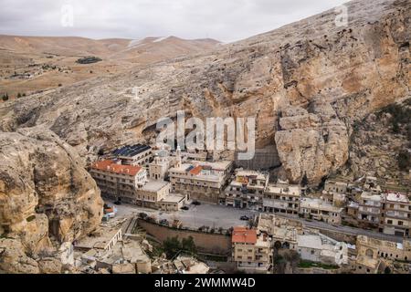 Syrie, ma'lula ; Maaloula, couvent orthodoxe grec de Sainte Thecla Banque D'Images