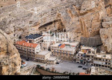 Syrie, ma'lula ; Maaloula, couvent orthodoxe grec de Sainte Thecla Banque D'Images