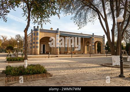 Bâtiment de réception d'Isfandiyar Khan sur le terrain du Palais Nurullaboy. Khiva, Ouzbékistan Banque D'Images