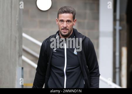 Jason Tindall, Assistant Manager de Newcastle, arrive - Newcastle United v AFC Bournemouth, premier League, St James' Park, Newcastle upon Tyne, Royaume-Uni - 17 février 2024 usage éditorial uniquement - des restrictions de DataCo s'appliquent Banque D'Images