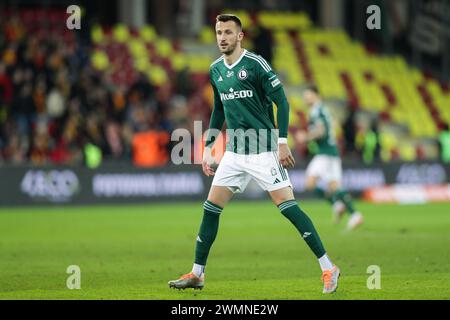 Tomas Pekhart de Legia vu lors du match de football polonais PKO Ekstraklasa League 2023/2024 entre Korona Kielce et Legia Warszawa au Kielce Suzuki Arena Stadium. Score final ; Korona Kielce 3:3 Legia Warszawa. Banque D'Images