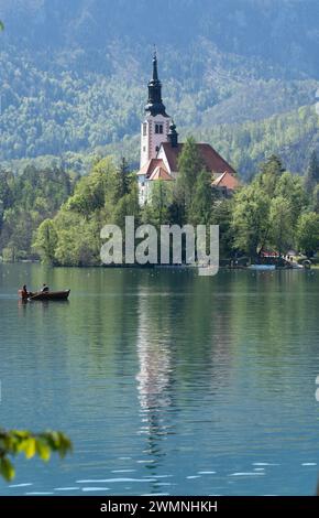 Église de la mère de Dieu sur le lac de Bled Banque D'Images