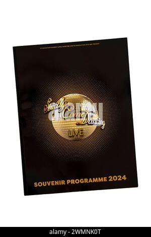 Visite en direct de Strictly Come Dancing. Programme souvenir 2024. Au niveau de l'O2. Banque D'Images