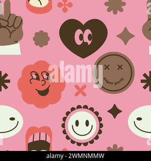 Motif sans couture des formes abstraites Illustration de Vecteur