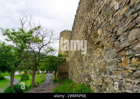 Forteresse et église d'Ananuri le long du réservoir Schinvali, Géorgie Banque D'Images