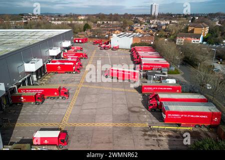 St Stephens Street, Birmingham, 27 février 2024 - Royal mail Birmingham, mail Centre and Depot. Pic pris 27/02/2024 crédit : Stop Press Media/Alamy Live News Banque D'Images