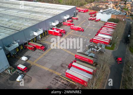 St Stephens Street, Birmingham, 27 février 2024 - Royal mail Birmingham, mail Centre and Depot. Pic pris 27/02/2024 crédit : Stop Press Media/Alamy Live News Banque D'Images