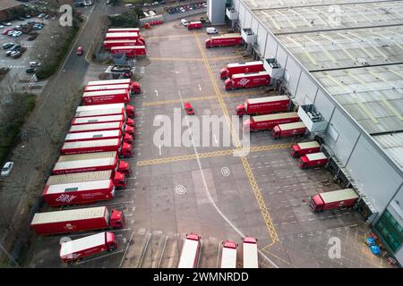 St Stephens Street, Birmingham, 27 février 2024 - Royal mail Birmingham, mail Centre and Depot. Pic pris 27/02/2024 crédit : Stop Press Media/Alamy Live News Banque D'Images