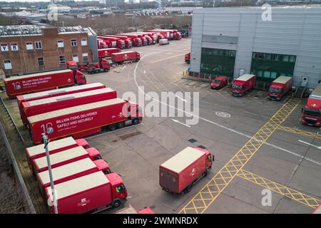 St Stephens Street, Birmingham, 27 février 2024 - Royal mail Birmingham, mail Centre and Depot. Pic pris 27/02/2024 crédit : Stop Press Media/Alamy Live News Banque D'Images