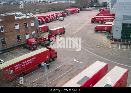 St Stephens Street, Birmingham, 27 février 2024 - Royal mail Birmingham, mail Centre and Depot. Pic pris 27/02/2024 crédit : Stop Press Media/Alamy Live News Banque D'Images