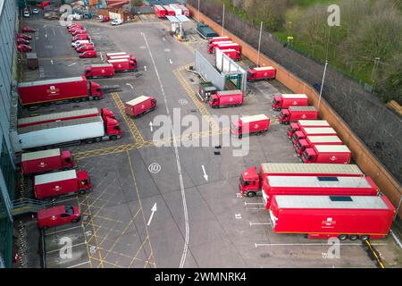 St Stephens Street, Birmingham, 27 février 2024 - Royal mail Birmingham, mail Centre and Depot. Pic pris 27/02/2024 crédit : Stop Press Media/Alamy Live News Banque D'Images