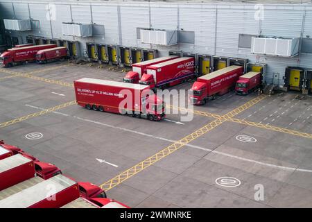 St Stephens Street, Birmingham, 27 février 2024 - Royal mail Birmingham, mail Centre and Depot. Pic pris 27/02/2024 crédit : Stop Press Media/Alamy Live News Banque D'Images