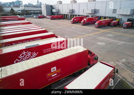 St Stephens Street, Birmingham, 27 février 2024 - Royal mail Birmingham, mail Centre and Depot. Pic pris 27/02/2024 crédit : Stop Press Media/Alamy Live News Banque D'Images