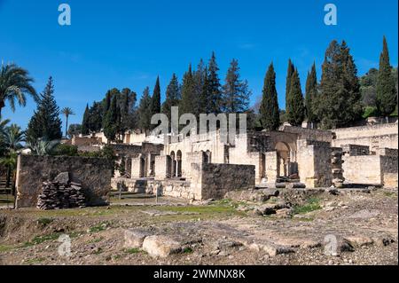 Les ruines du Madinat al-Zahra ou Medina Azahara, un site archéologique d'une cité-palais fortifiée maure construite à la périphérie ouest de Banque D'Images