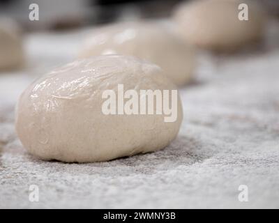 pâte à pain en préparation Banque D'Images