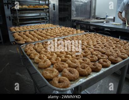 Usine de biscuits industrie alimentaire fabrication production de biscuits Banque D'Images