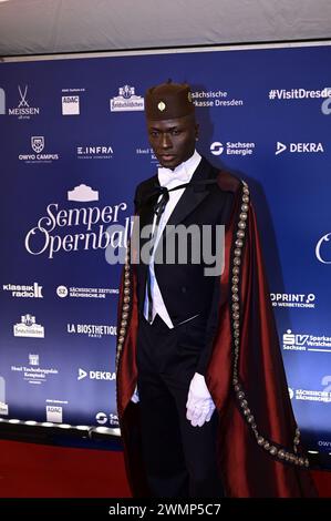 Papis Loveday beim 16. SemperOpernball 2024 in der Semper Oper. Dresde, 23.02.2024 Banque D'Images