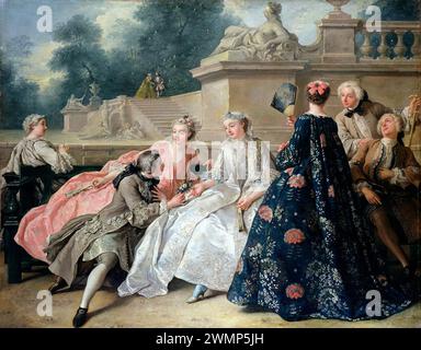 La Déclaration d'amour, Jean-François de Troy: Banque D'Images