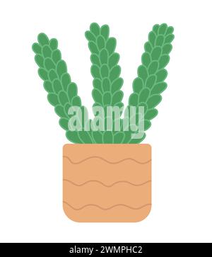 Plante succulente en pot Illustration de Vecteur