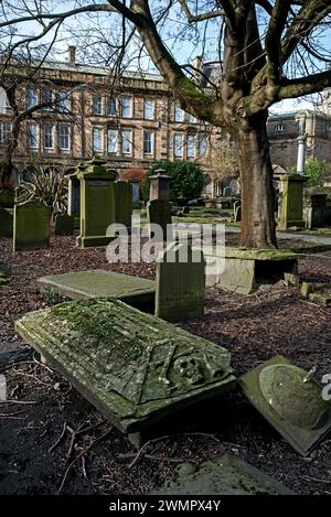 Le Howff, cimetière historique du centre de Dundee datant du XVIe siècle. Banque D'Images