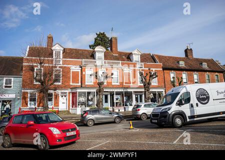 Market Square à Framlingham, Suffolk, Royaume-Uni Banque D'Images