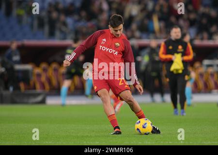 Roma, Italie. 26 février 2024. Paulo Dybala de L'AS Roma pendant le match de Serie A Football, Roma vs Torino, 26 février 2024 (photo par AllShotLive/Sipa USA) crédit : Sipa USA/Alamy Live News Banque D'Images