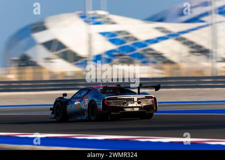 54 FLOHR Thomas (SWI), CastelACCI Francesco (ita), RIGON Davide (ita), Vista AF Corse, Ferrari 296 GT3 #54, action lors du Prologue du Championnat du monde d'Endurance FIA 2024, du 24 au 26 février 2024 sur le circuit international de Losail à Lusail, Qatar - photo Javier Jimenez / DPPI Banque D'Images