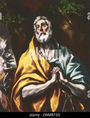 El Greco - le repentant réuni Pierre (1600 05c.) Banque D'Images